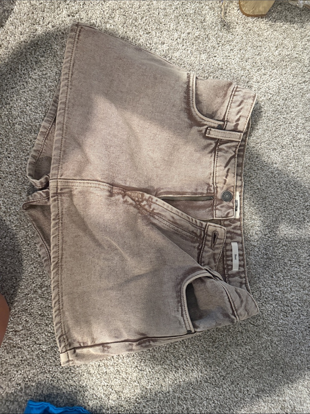Cotton On Mini Skirt in Taupe Brown